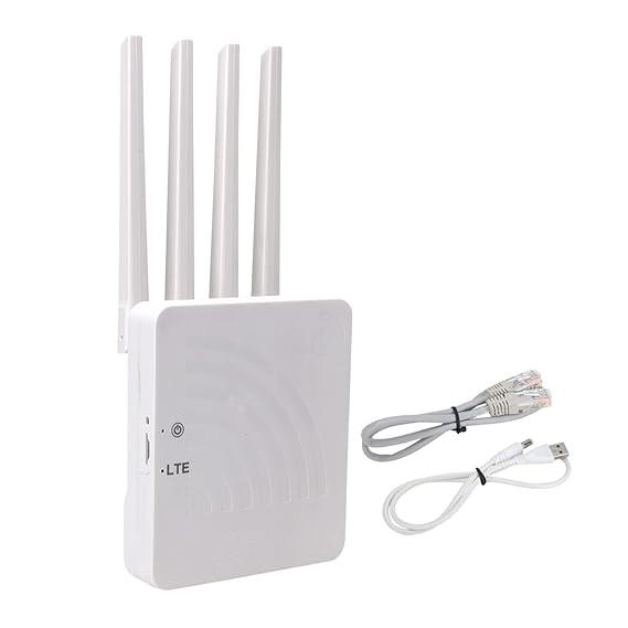 4G Wireless Wi-Fi Router With Sim Card Slot & 4 Antennas (White) - Image 2
