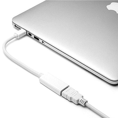 Mini DisplayPort to HDMI, Mini DP to HDMI Full HD Adapter Gaming Adapter (Black, For PC) - Image 2