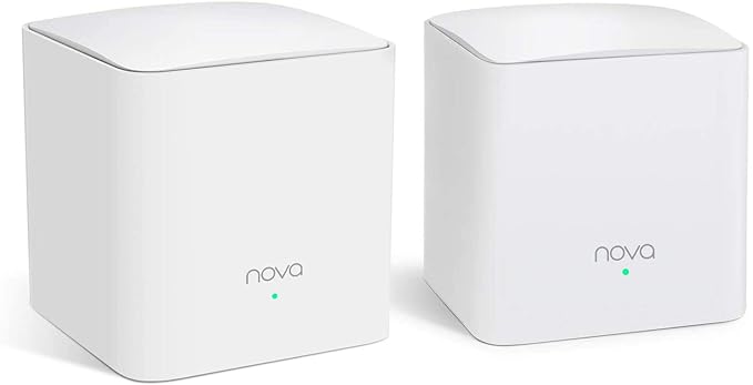 Tenda MW5G Home Mesh Wi-Fi System, 2500sq² Wi-Fi Coverage, Two Gigabit Ports, Work with Amazon Alexa, Easy Set Up, (Pack of 2)