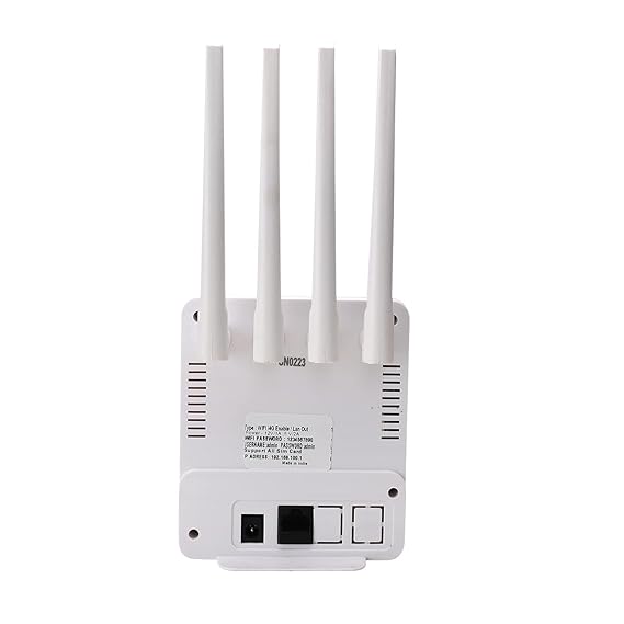 4G Wireless Wi-Fi Router With Sim Card Slot & 4 Antennas (White) - Image 3