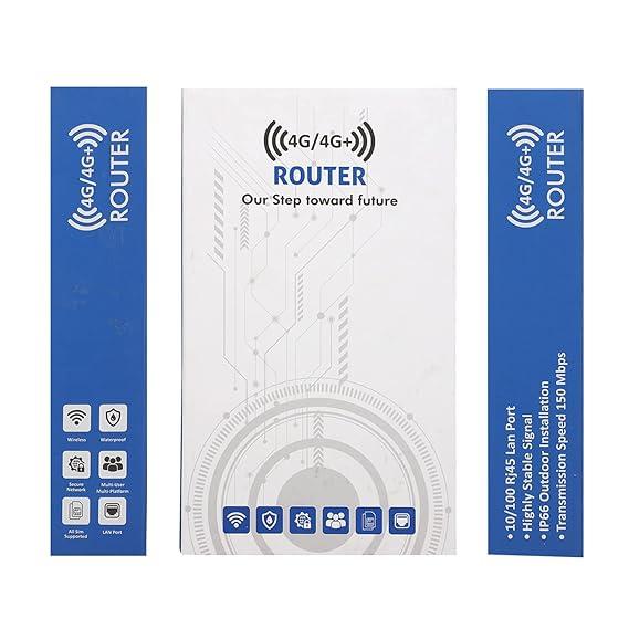 4G Wireless Wi-Fi Router With Sim Card Slot & 4 Antennas (White) - Image 5