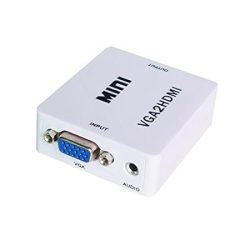Front Mini VGA to HDMI Adapter Full HD1080P HDTV Video for PC Laptop Converter