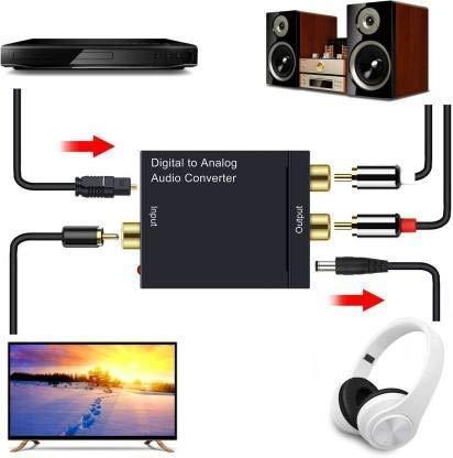 Digital to Analog Audio Converter SPDIF Optical Coax to Analog RCA 2.1 Stereo Audio Converter Adapter - Image 3