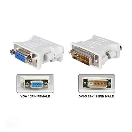 DVI 24 +1 Pin DVI to VGA Male to Female Video Converter Adapter Compatible with PC Laptop for Graphics Cards, Computer, HDTV, Monitor - Image 4