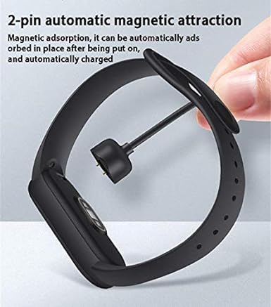 Mi Replacement Magnetic USB Charger Original for Mi Smart Band 5 / Mi Smart Band 6 (Black) - Image 2