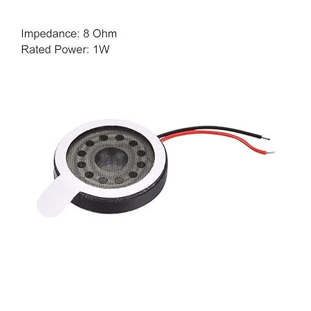 1W 8 Ohm 16mm Dia Audio Speaker with Wire for Mobile Phones - Image 2