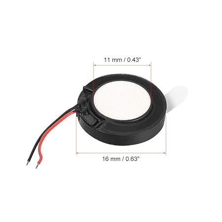 1W 8 Ohm 16mm Dia Audio Speaker with Wire for Mobile Phones - Image 3