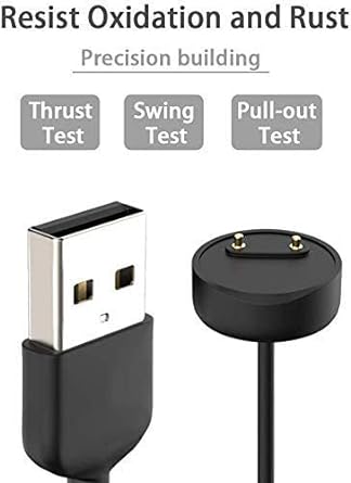 Mi Replacement Magnetic USB Charger Original for Mi Smart Band 5 / Mi Smart Band 6 (Black) - Image 4