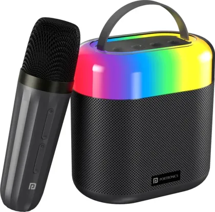 Portronics DASH 3 - 16 Watt Powerful & Premium Portable Speaker with Mic (Black)