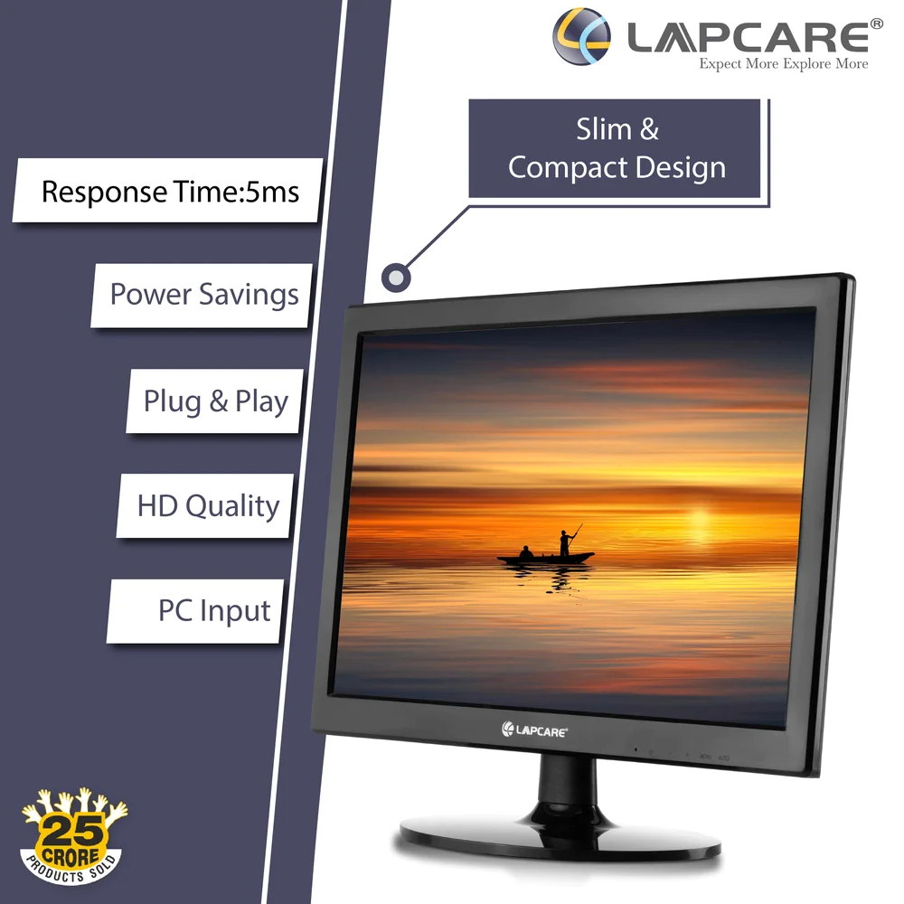 Lapcare LED Monitor - 15.4-inch 39.1CM - VGA & HDMI - Image 3