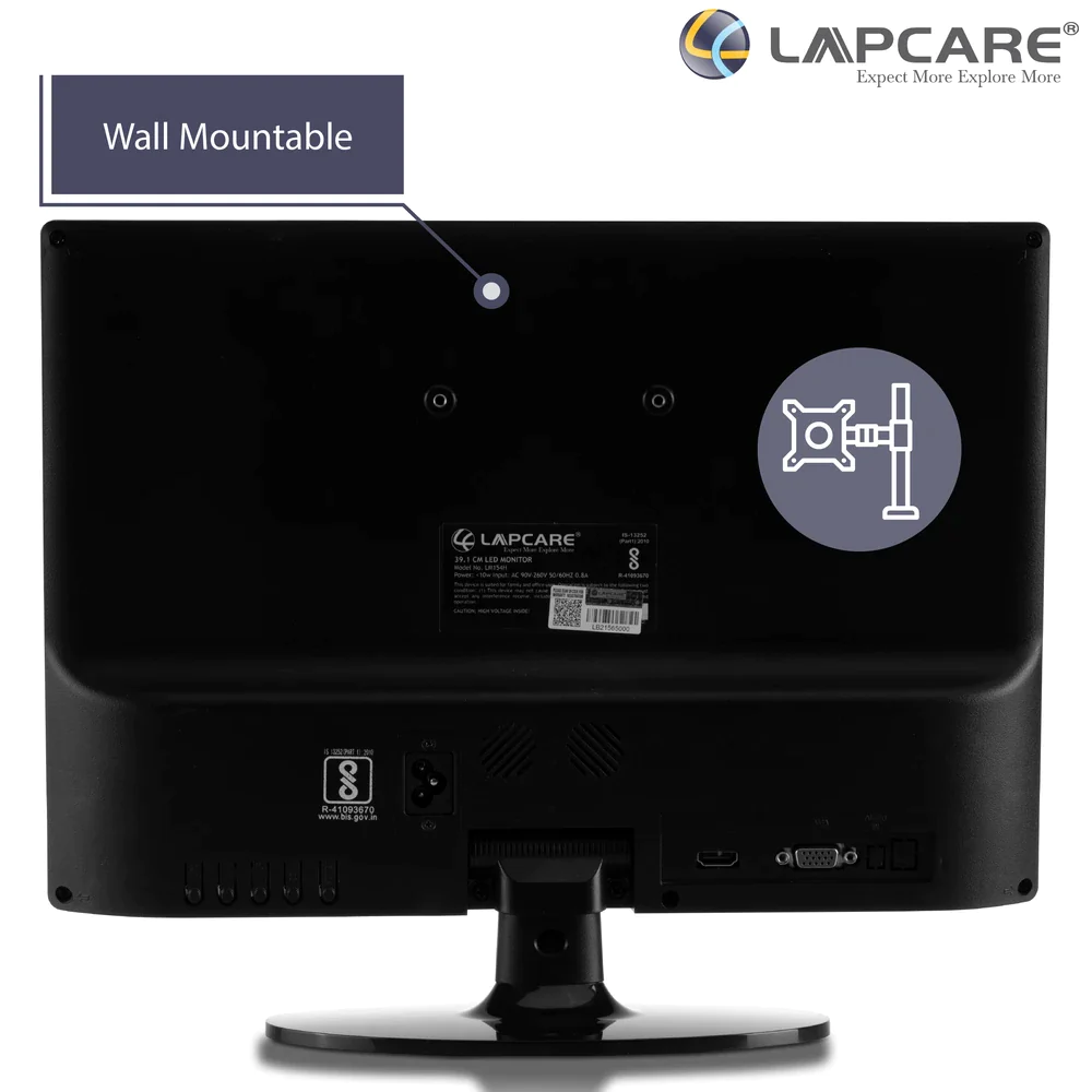 Lapcare LED Monitor - 15.4-inch 39.1CM - VGA & HDMI - Image 5