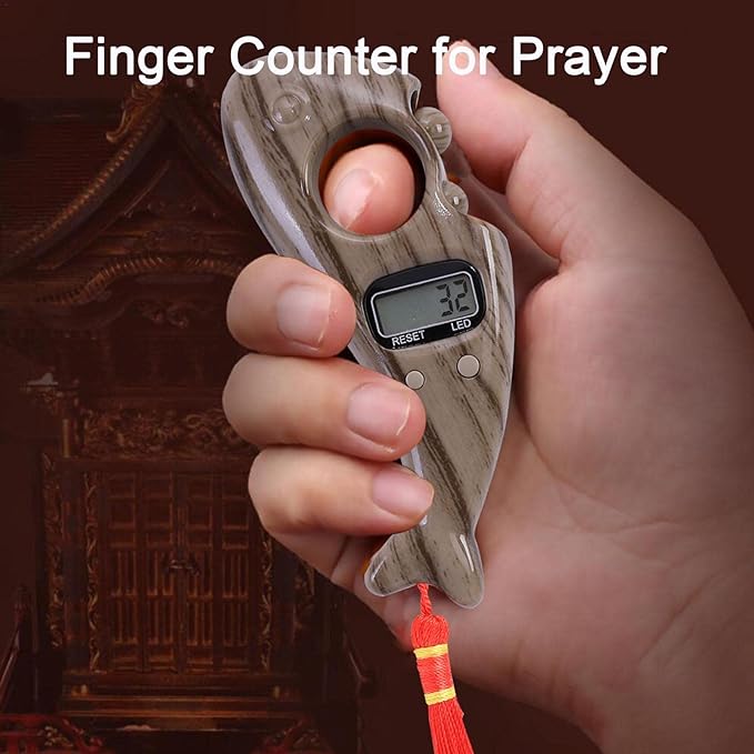 Digital Finger Tasbih Counter,Islamic Finger Counter Prayer Beads Finger for Meditation,Yoga,Relaxation(Pack of 1) - Image 3