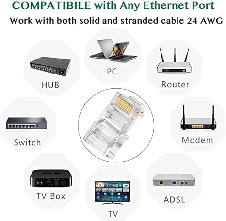 RJ45 Pass Through Connector (Pack Of 100) - Image 5