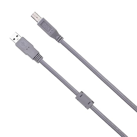 USB 2.0 Printer Cable, A Male to B Male High speed Cord 5 Meter (Grey) - Image 2