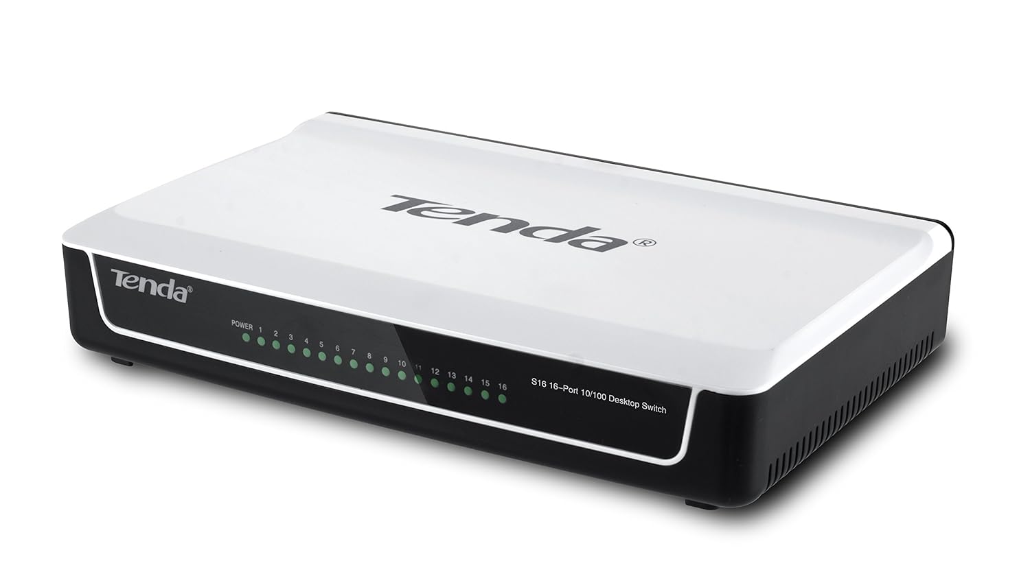 Tenda S16-16-port Fast Ethernet Switch (Desktop) (White) - Image 3