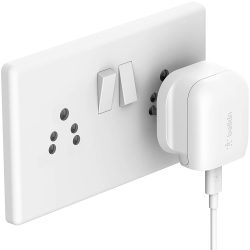 51IOu93h9OL._SL1500_ Belkin 18W USB-C, Charger Adapter for iPhone 15, 14, 12 Series, iPad & Android Phones(White)