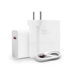 51TkrwT0AcL._SL1500_ Mi 120W HyperCharge Adapter Combo with USB to Type C Cable Compatible with Redmi Note 12 Series, Mi 11T & Mi 12pro Mobile (White)