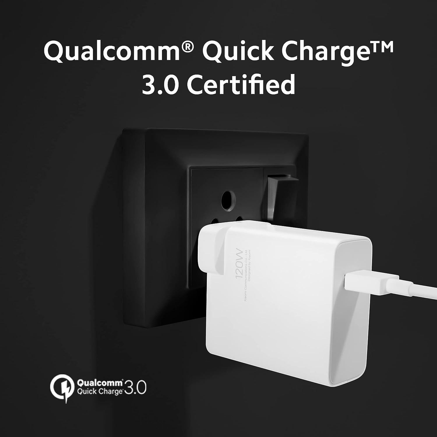 Mi 120W HyperCharge Adapter Combo with USB to Type C Cable Compatible with Redmi Note 12 Series, Mi 11T & Mi 12pro Mobile (White) - Image 2