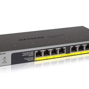 NETGEAR 8-Port Gigabit Ethernet (GS108LP) Network Switch,Grey