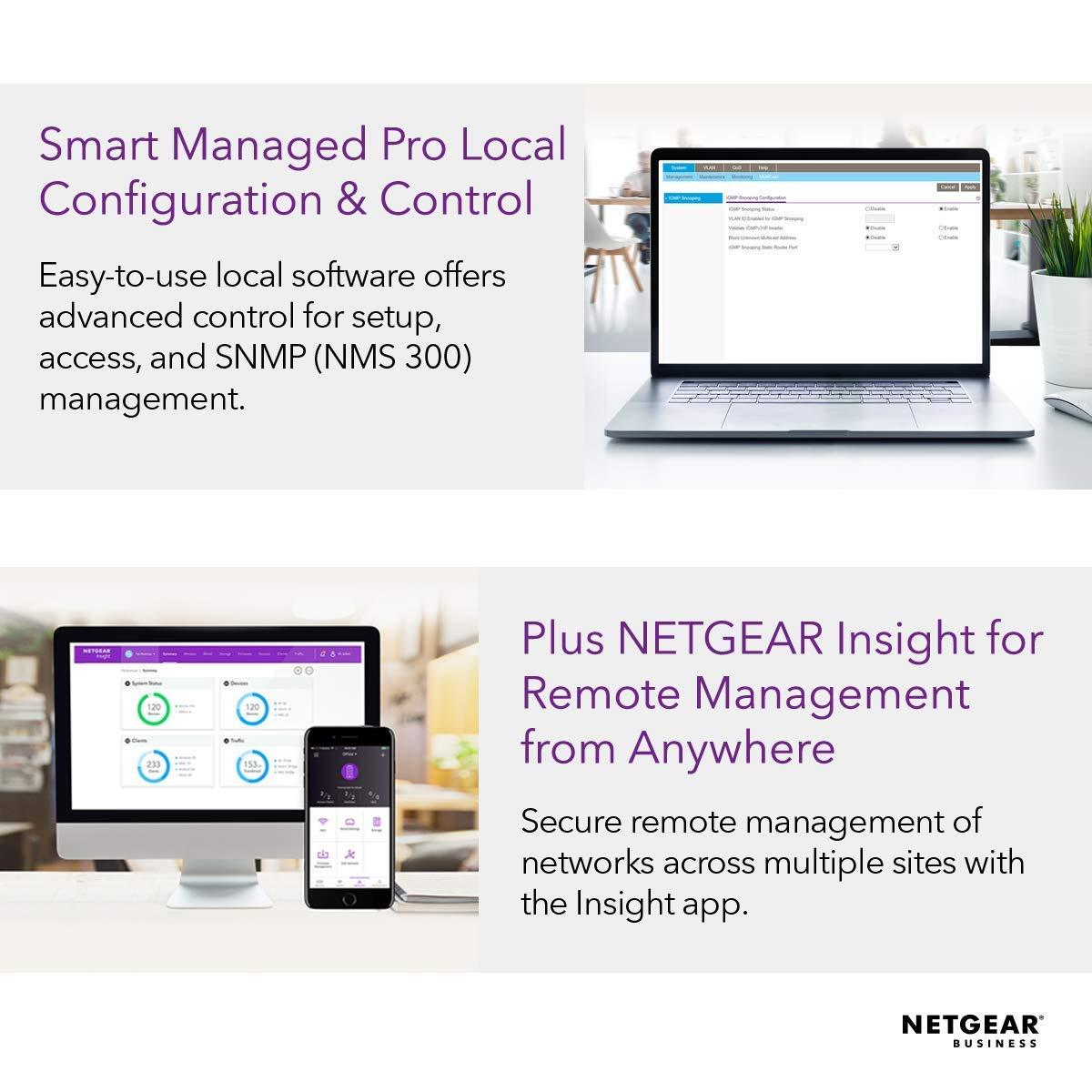 Netgear GS724TP ProSafe 24 Port Gigabit Smart POE Switch - Image 4