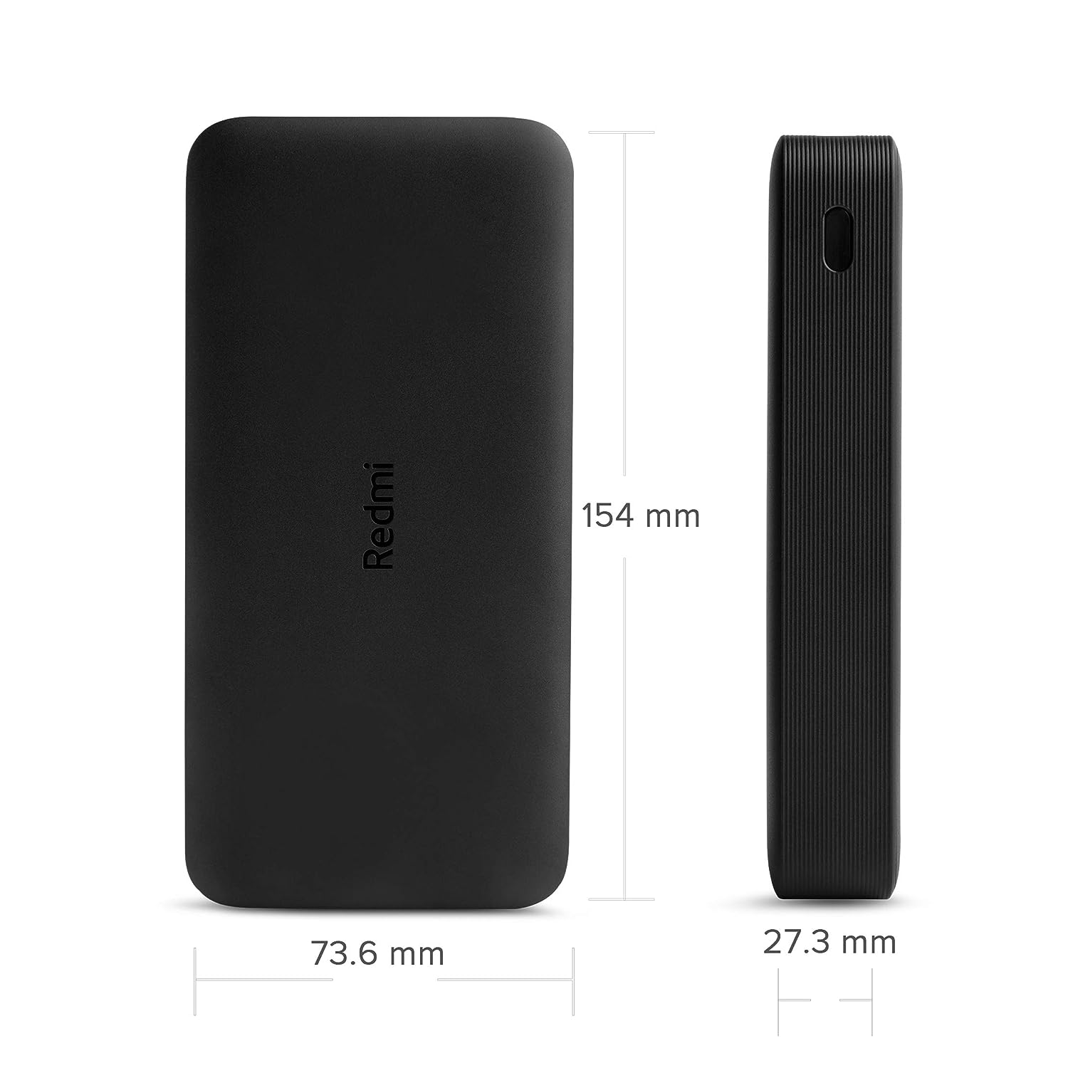 REDMI 20000 mAh Power Bank (18 W, Fast Charging) (Black, Lithium Polymer) - Image 2