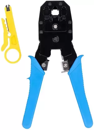 Dual Modular 3-IN-1 Crimping Tool AD-613 Manual Crimper for RJ45, RJ11, and RJ12 Connectors - Image 2