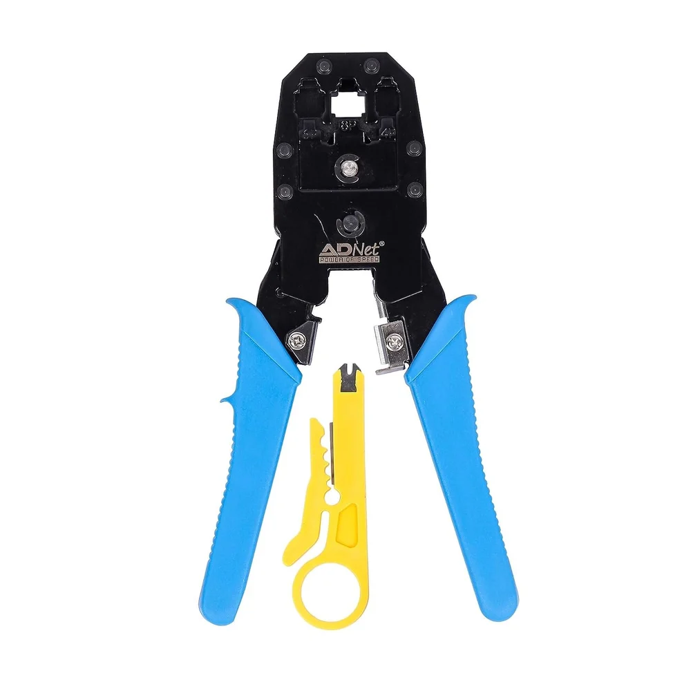 Dual Modular 3-IN-1 Crimping Tool AD-613 Manual Crimper for RJ45, RJ11, and RJ12 Connectors - Image 3