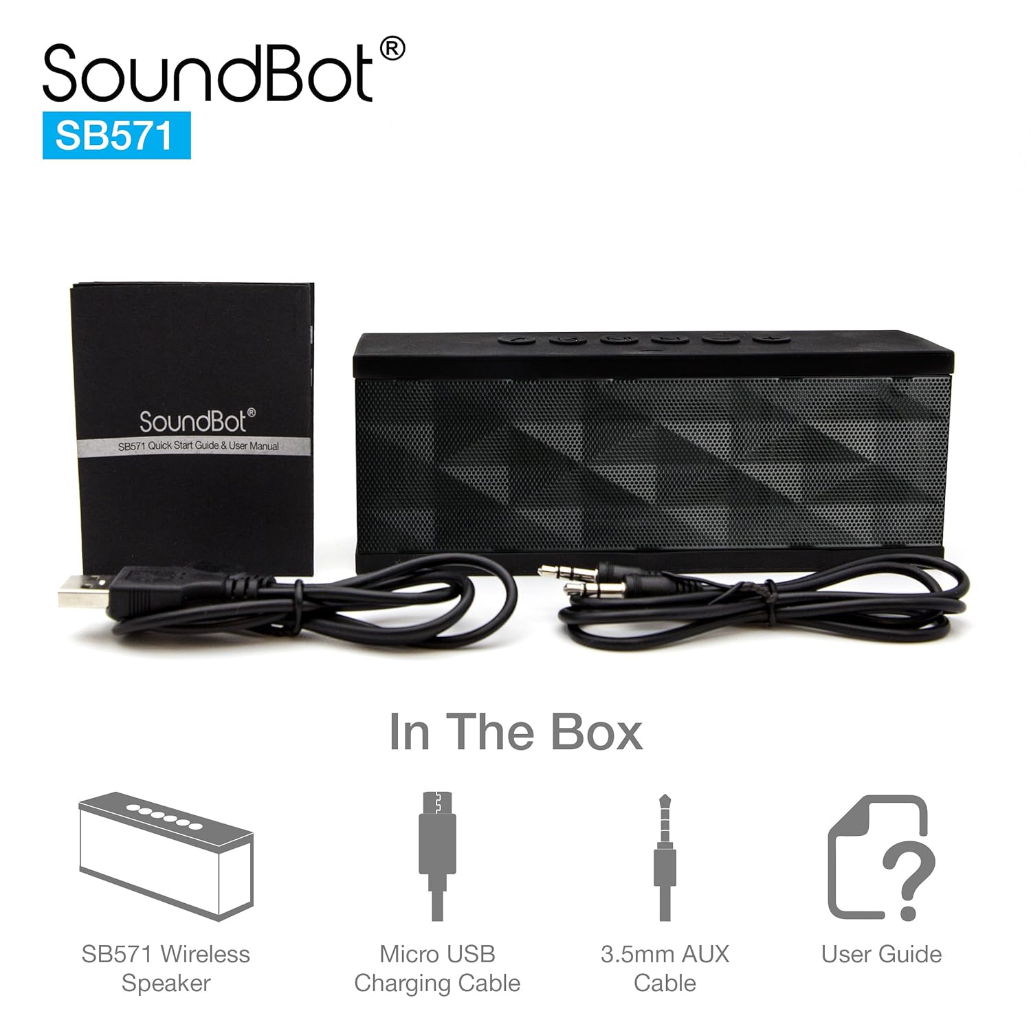 SoundBot SB571 12W Bluetooth Speakers (Black) - Image 3