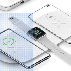 wireless Wireless 3-in-1 Charging Mat ,Compatible with iPhoneX/iPhone8 Plus/iPhone8 Samsung Phone: Note8/S8 Plus/S8/S7 And Apple Watches (White)