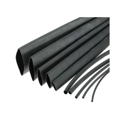 210 Heat Shrink Wrapping Tube 6mm Repair Mobile Phone Charger Cables, Head Set Wires, Electrical Cables Meter (Black )
