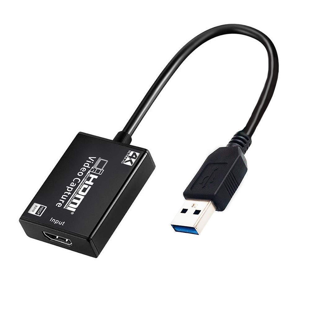 HDMI 4K USB 3.0 to HDMI for Video Capture Record Box 1080P HDMI USB Capture Card Adapter for Game Record Live Stream