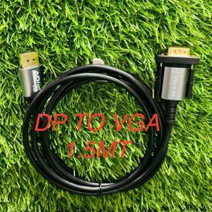 DP to VGA Adapter Cable Male to Male HD Video 1080P for Computer, Monitor, TV, Projector, PC, HDTV, Desktop, Laptop , 1.5m