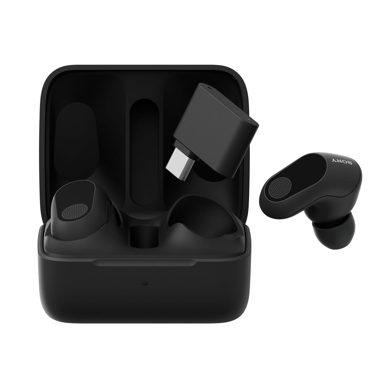 Sony INZONE Buds WF-G700N Truly Wireless Noise Cancelling Gaming Earbuds - 24 Hour Battery, USB-C Dongle, LE Audio (LC3), for Mobile, PC, PS5 (Black) - Image 2