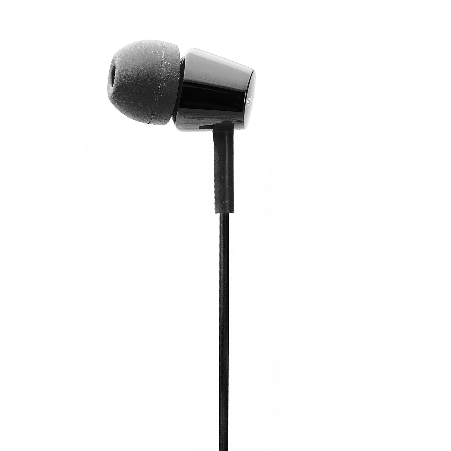 Sony MDR-EX155AP in-Ear Wired Headphones with Mic (Black) - Image 3