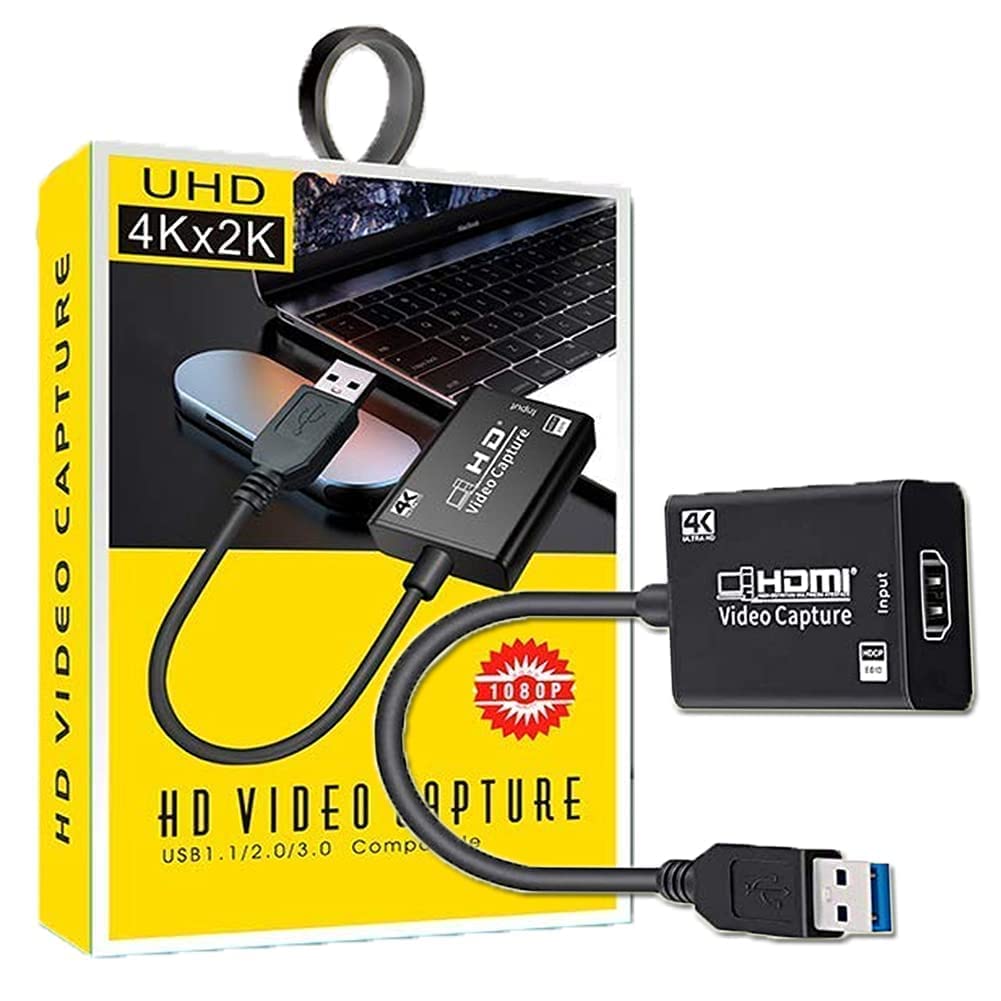 HDMI 4K USB 3.0 to HDMI for Video Capture Record Box 1080P HDMI USB Capture Card Adapter for Game Record Live Stream - Image 2