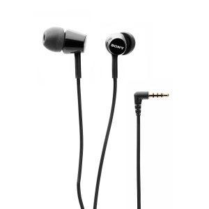 Sony MDR-EX155AP in-Ear Wired Headphones with Mic (Black)