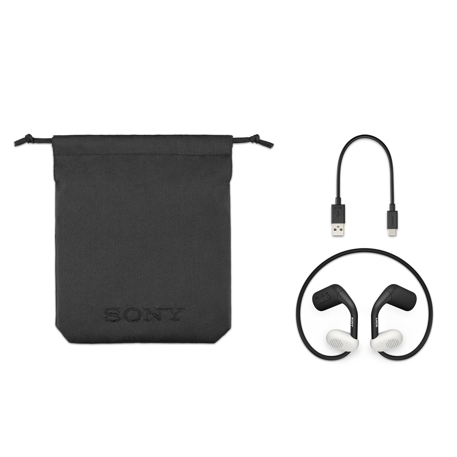 Sony Float Run WI-OE610 On Ear Headphones Designed for Running,Cycling,Hiking&Other Sports,Gym Headphones with Open-Ear Design,10Hrs Battery,Splash Proof, - Image 2