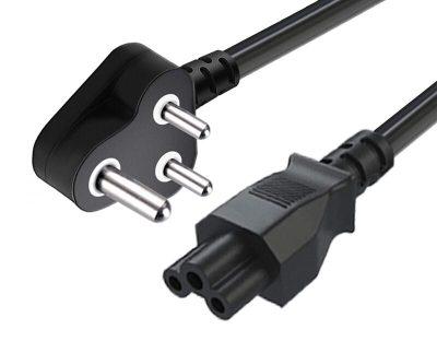 Laptop Power Cable Cord 1.5 Mtr 3 Pin Adapter Heavy Duty (Black) - Image 2