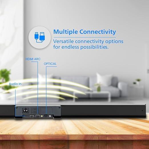 Philips TAB4218/94 2.1Ch Bluetooth Soundbar, 120W, Black - Image 2