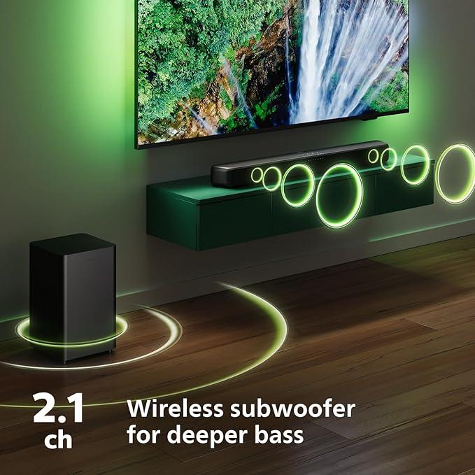 Philips TAB5309 2.1 Soundbar, 240W, DTS Virtual , Dark Grey - Image 2
