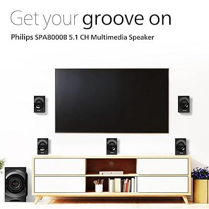 Philips SPA8000B/94 5.1 Channel Multimedia Speaker System, Black - Image 6