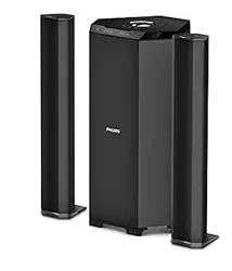 Philips Convertible Soundbar MMS8085B (80W, 2.1 Channel, Black)