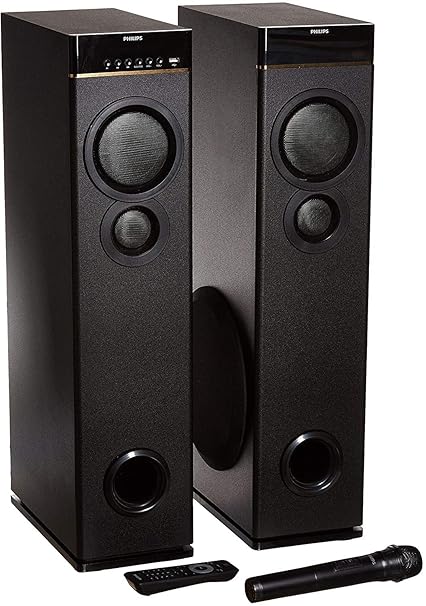 Philips Audio SPA9080B Bluetooth Multimedia Tower Speakers (Black) - Image 2