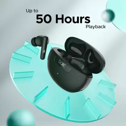 boAt Airdopes 161 ANC TWS Earbuds - 32dB Active Noise Cancellation, 50 Hours Playback, ASAP Charge, Bluetooth - Green - Image 2