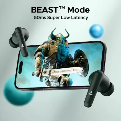 boAt Airdopes 161 ANC TWS Earbuds - 32dB Active Noise Cancellation, 50 Hours Playback, ASAP Charge, Bluetooth - Green - Image 4
