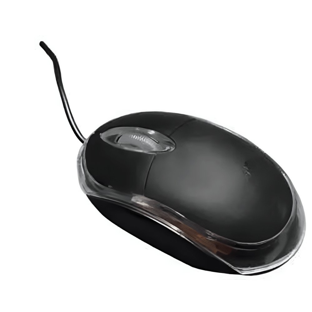 Wired Optical Mouse AD-201,USB 2.0, 1000 DPI, Plug & Play – Black