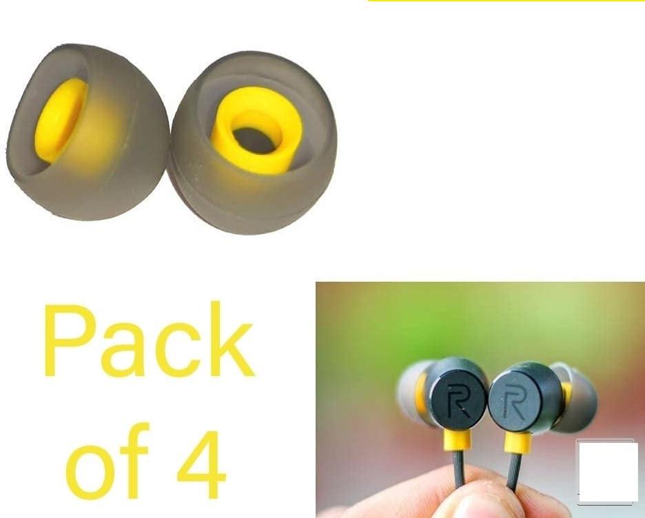 Silicone Rubber Earbuds for Realme Buds | Replacement Earpads & Earplugs | Medium Size Rubber Ear Cushions - Image 4