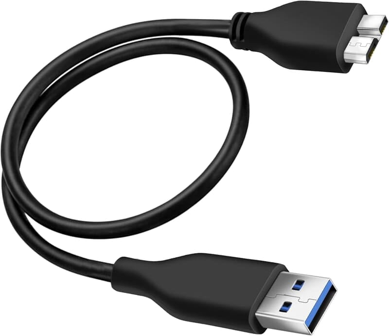 USB 3.0 AM to Micro B Extension Data Cable for Hard Disk Cable charger - Image 2