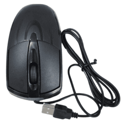 Wired Optical Mouse 1000 DPI High-Precision Sensor, USB Plug & Play for Laptop/Desktop (Black)