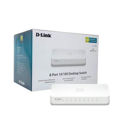 D-LINK DES-1008C 8-Port 10/100 Desktop Switch (White) - Image 5